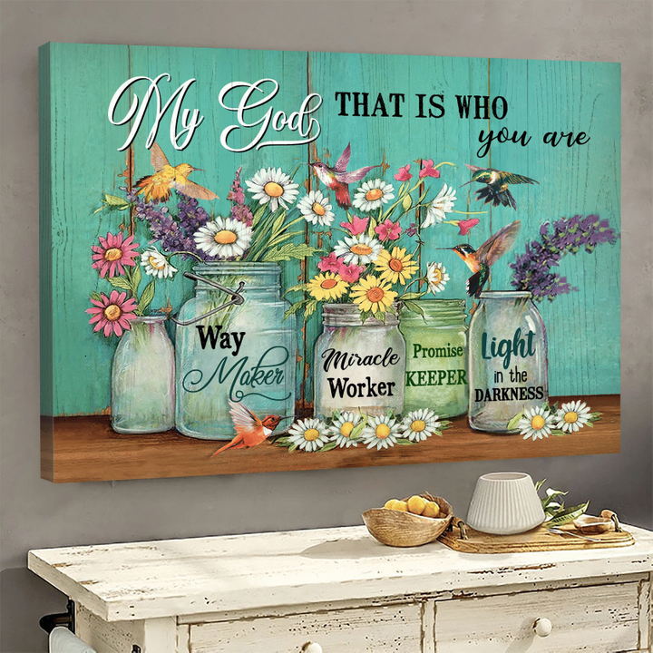 God That is who you are Jesus Landscape Canvas Print Wall Art