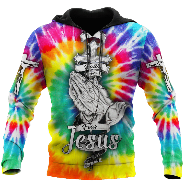 Jesus Tie Dye 3D All Over Printed Shirts For Men and Women AM120506 - Amaze Style™-Apparel