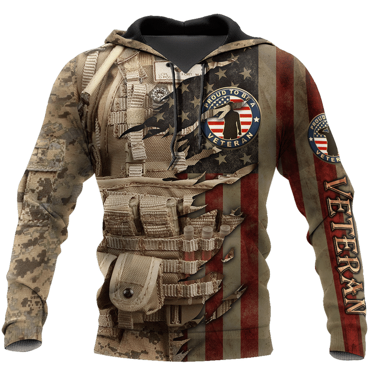 Proud to be United States Marine Veteran 3D All Over Printed Shirts For Men and Women HAC210804 - Amaze Style™-Apparel