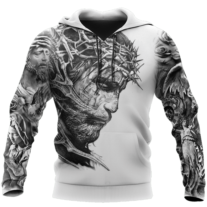 Faith in God Gothic Vibe Christian Jesus 3D Printed Design Apparel Men and Women