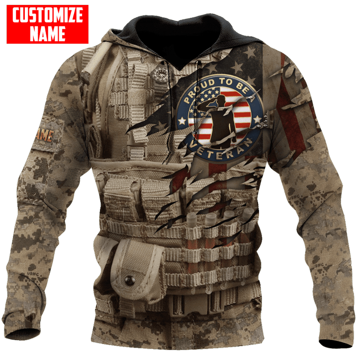 Premium Proud to be a Veteran 3D All Over Printed Men and Women Shirts