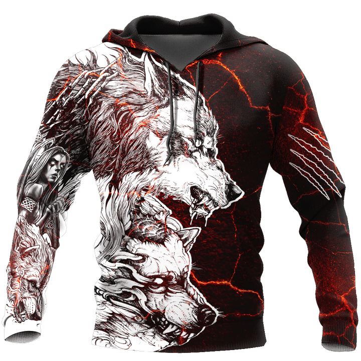 Tattoo Thunder Wolf 3D All Over Printed Shirts For Men and Women HAC030801