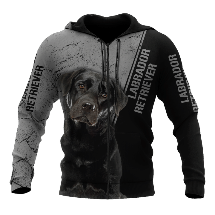 Premium Love Dog Black Labrador Retriever 3D All Over Printed Unisex Shirts