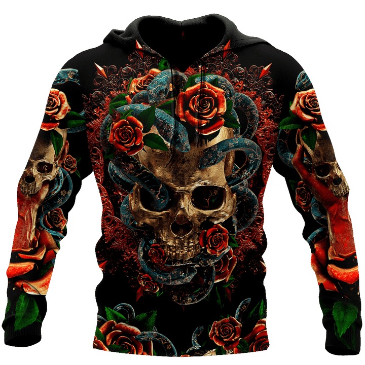 Love Skull red 3D all over printed for man and women QB06052002