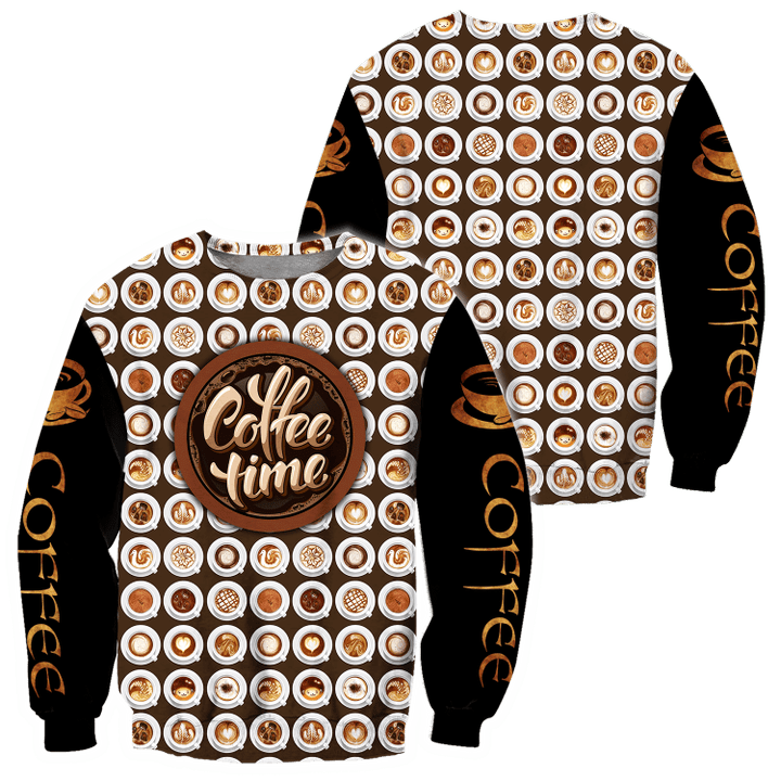 Time's Coffee 3D All Over Printed Differences Between Types Of Italian Coffee Shirts and Shorts Pi271103 PL - Amaze Style™-Apparel