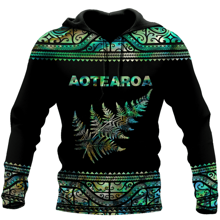 Aoteatoa New Zealand Maori Silver Fern - Paua Shell 3d all over printed shirt and short for man and women