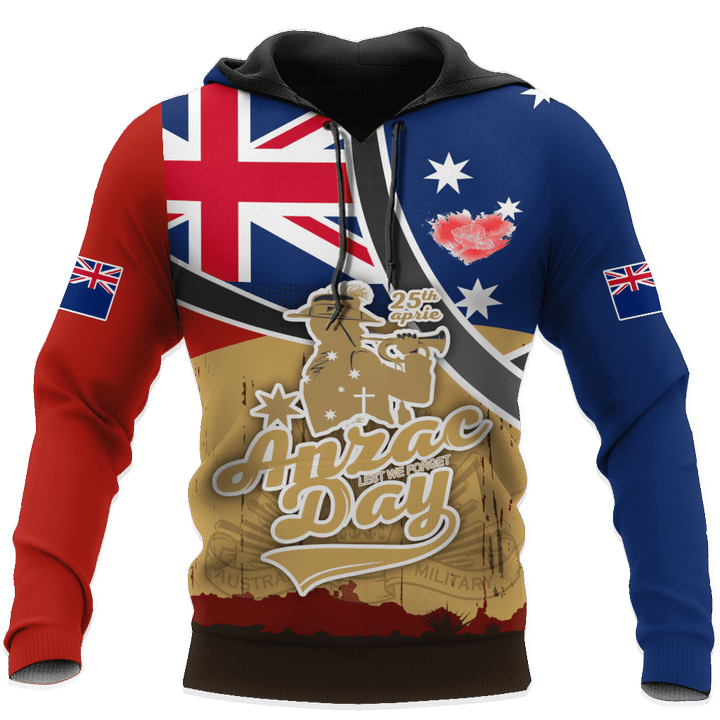 Premium Anzac Day Lest We Forget 3D All Over Printed Unisex Shirts