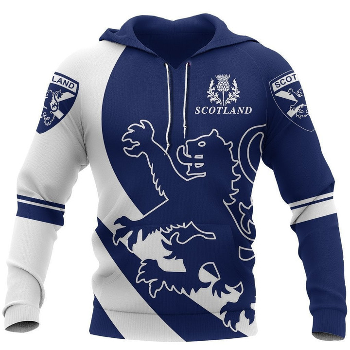 Scotland Royal Lion and Thistle Pullover Hoodie NNK 1511 - Amaze Style™-Apparel