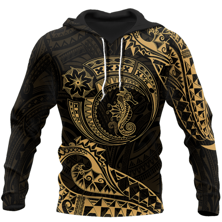 Seahorse Polynesian 3d all over printed shirt and short for man and women JJ200201 PL - Amaze Style™-Apparel