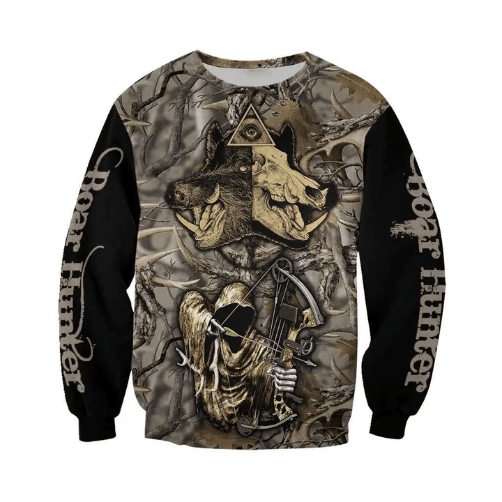 PL407 BOAR HUNTER 3D ALL OVER PRINTED SHIRTS FOR MEN AND WOMEN - Amaze Style™-Apparel