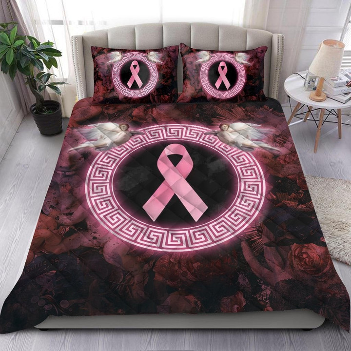 Angel Breast Cancer Awareness Quilt Bedding Set by SUN HAC110602