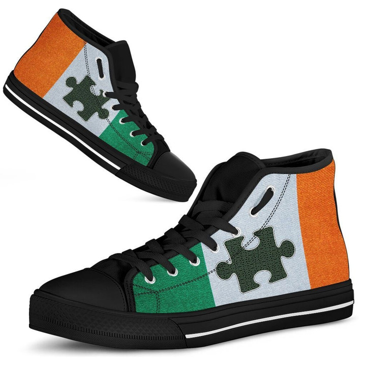 Irish Autism Black Limited Shoes SU040303 - Amaze Style™-Shoes