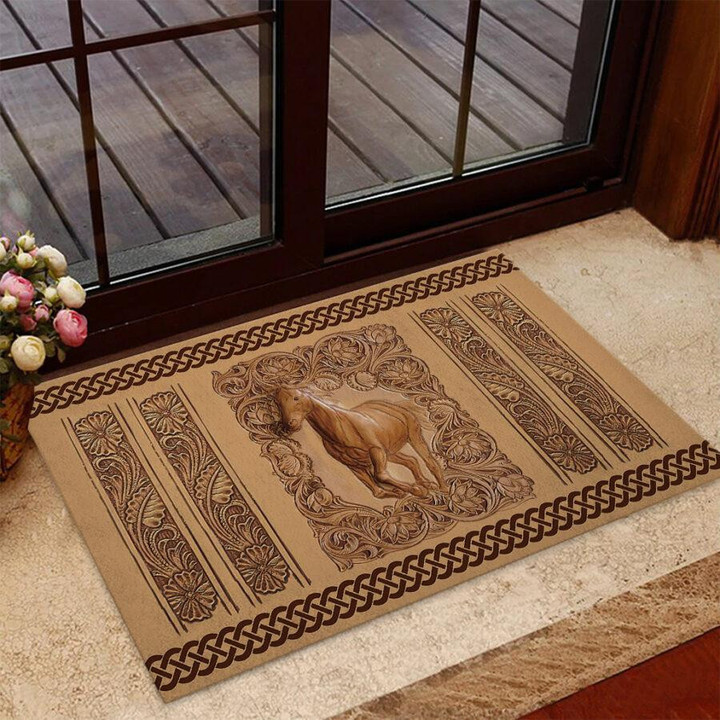 Horse Easy Clean Welcome DoorMat | Felt And Rubber | DO1261