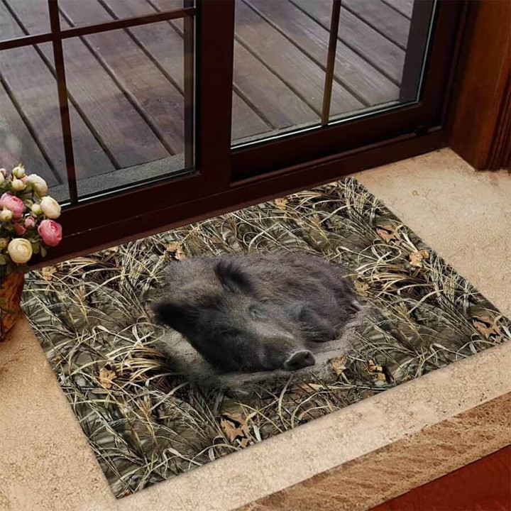 Love Hunting Easy Clean Welcome DoorMat | Felt And Rubber | DO1173