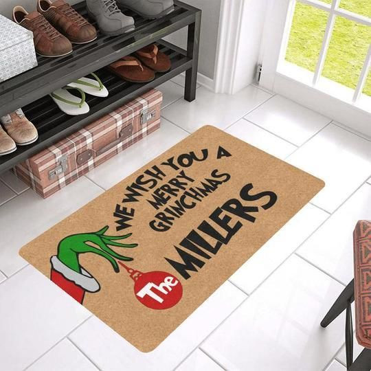 The Grinch Easy Clean Welcome DoorMat | Felt And Rubber | DO1555