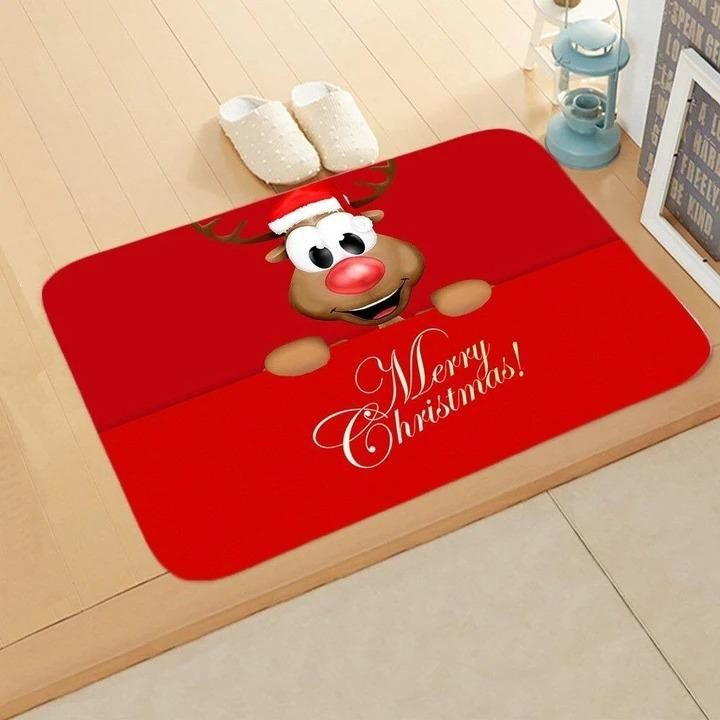 Christmas Easy Clean Welcome DoorMat | Felt And Rubber | DO1501