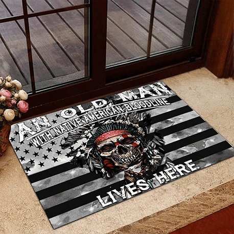 An Old Man Easy Clean Welcome DoorMat | Felt And Rubber | DO2883