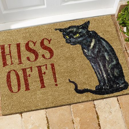 Hiss Off! Easy Clean Welcome DoorMat | Felt And Rubber | DO3348