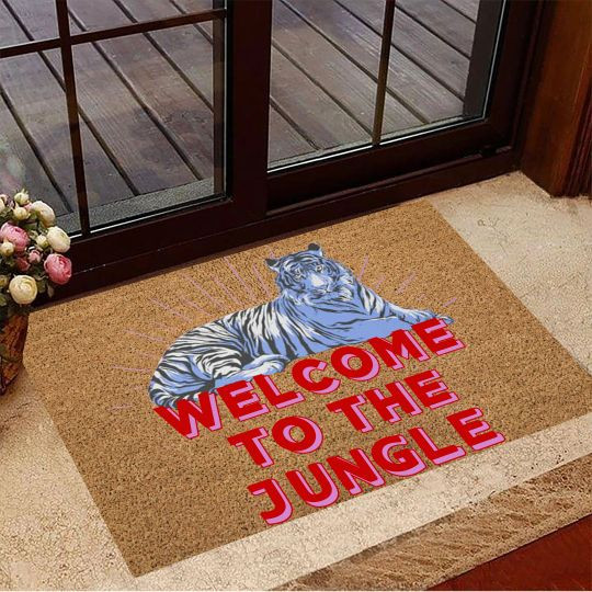 Welcome To The Jungle Easy Clean Welcome DoorMat | Felt And Rubber | DO3290