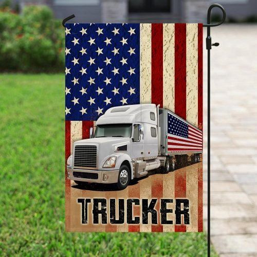 Truck Driver Garden Decor Flag | Denier Polyester | Weather Resistant | GF1515