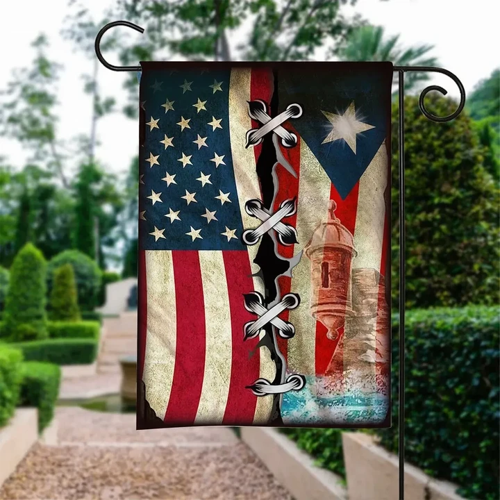 Puerto Rico American Garden Decor Flag | Denier Polyester | Weather Resistant | GF1940