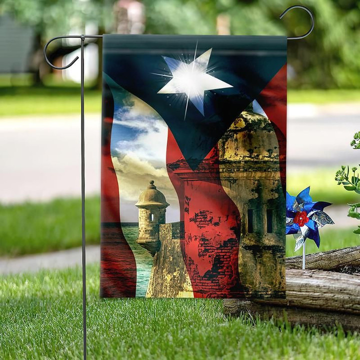Puerto Rico Garden Decor Flag | Denier Polyester | Weather Resistant | GF1572