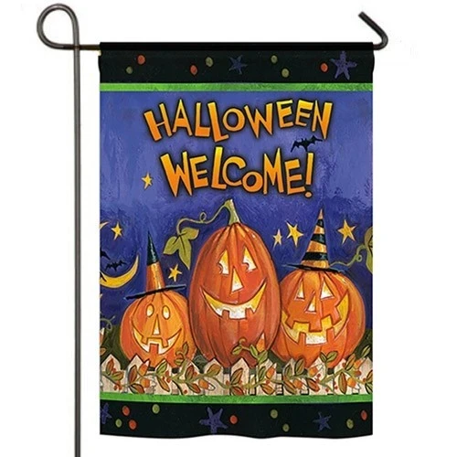 Halloween Welcome Garden Decor Flag | Denier Polyester | Weather Resistant | GF2316