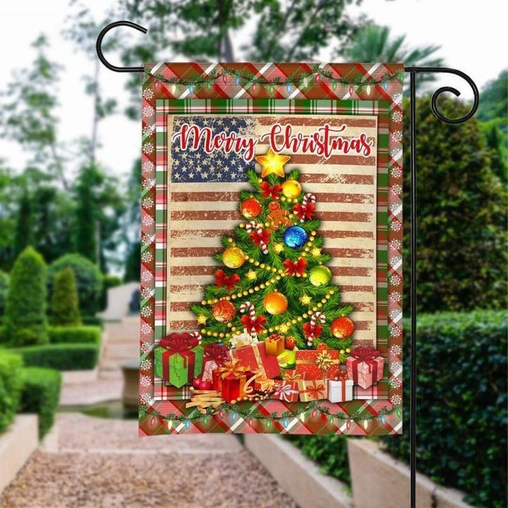 Merry Christmas Garden Decor Flag | Denier Polyester | Weather Resistant | GF2356