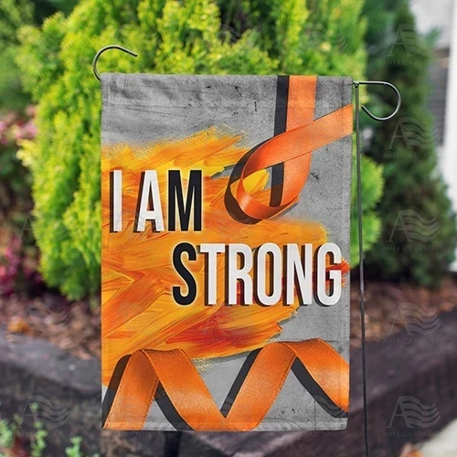 I Am Strong Garden Decor Flag | Denier Polyester | Weather Resistant | GF1919