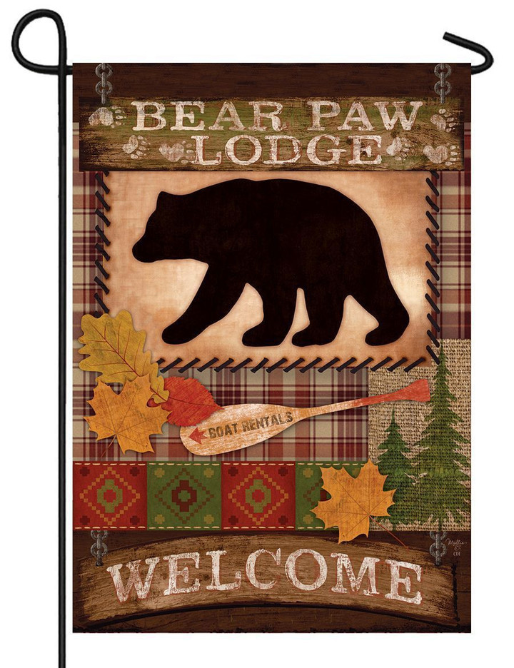 Bear Garden Decor Flag | Denier Polyester | Weather Resistant | GF2429