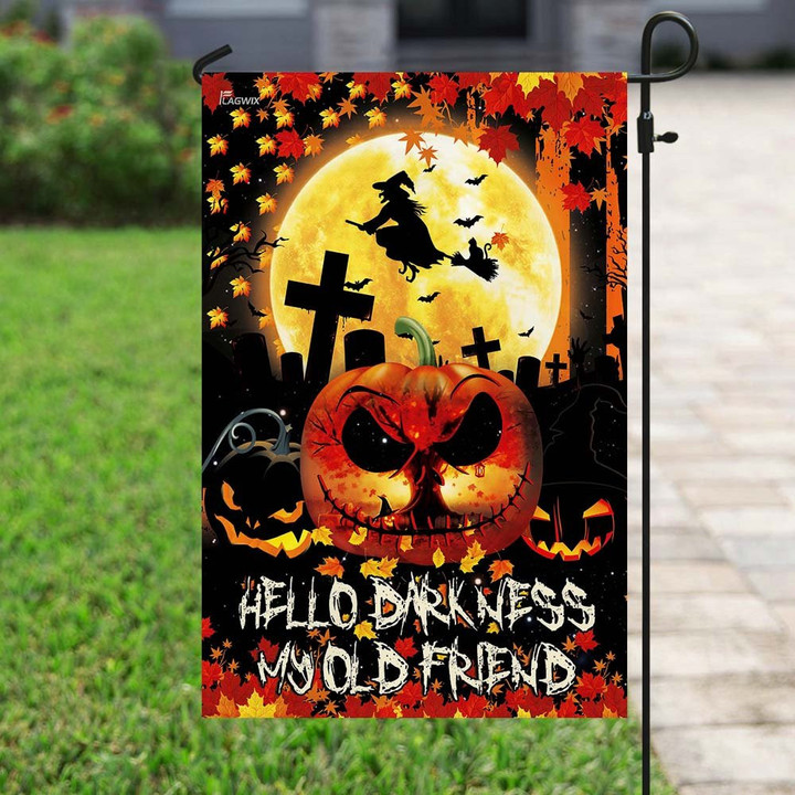 Witch Halloween Pumpkin Garden Decor Flag | Denier Polyester | Weather Resistant | GF1557