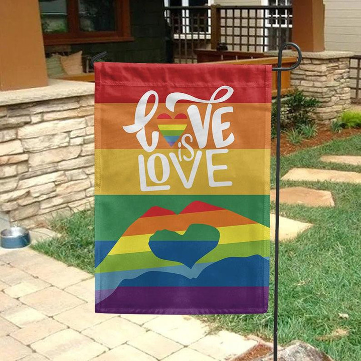 Love is Love Garden Decor Flag | Denier Polyester | Weather Resistant | GF1613