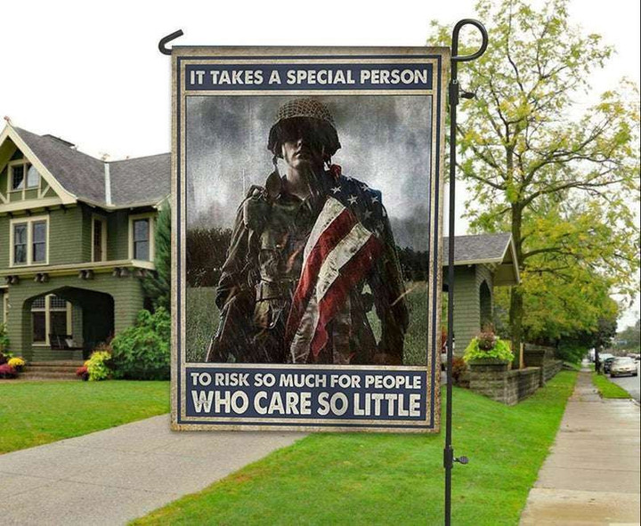 American Soldier Garden Decor Flag | Denier Polyester | Weather Resistant | GF2198