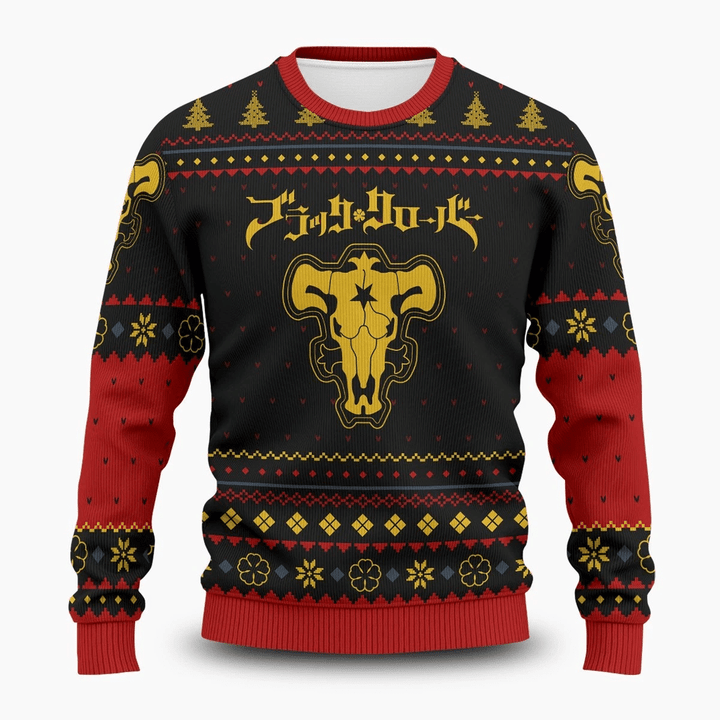 Black Bull Xmas Unisex Wool Sweater