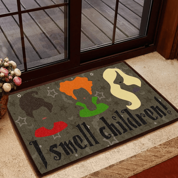 Halloween I Smell Children Easy Clean Welcome DoorMat | Felt And Rubber | DO2141