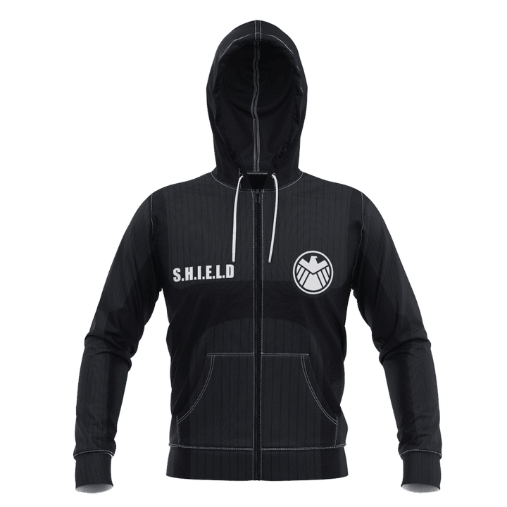 Agents of SHIELD Unisex Zipped Hoodie