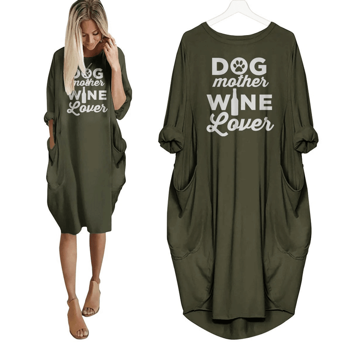 Dog Mother Wine Lover Dress
