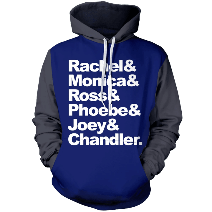 Friends Characters Unisex Pullover Hoodie