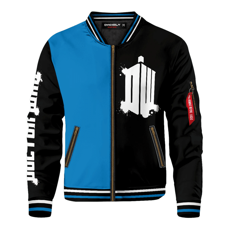 Doctor Who Black-Blue Bomber Jacket