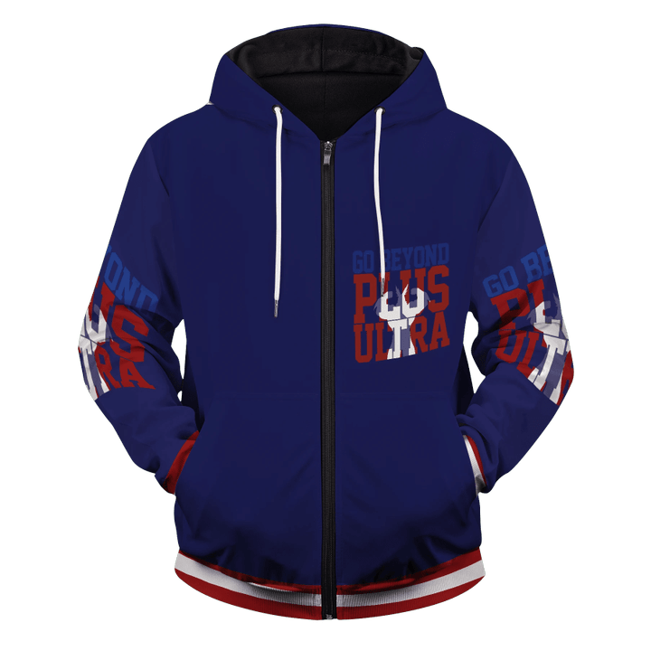 Go Beyond All Might Unisex Zipped Hoodie