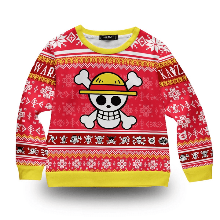 Pirate Xmas Kids Unisex Wool Sweater