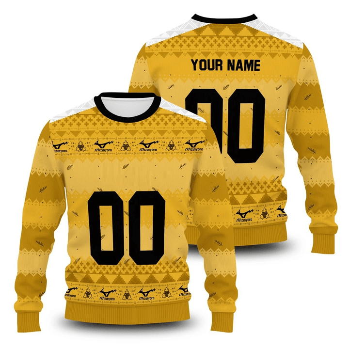 Personalized Team Johzenji Christmas Unisex Wool Sweater