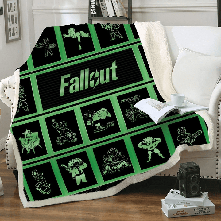 Nuclear Fallout Throw Blanket