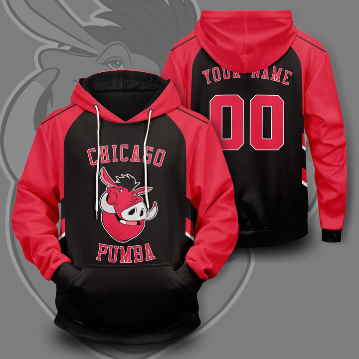 Personalized Chicago Pumba Unisex Pullover Hoodie