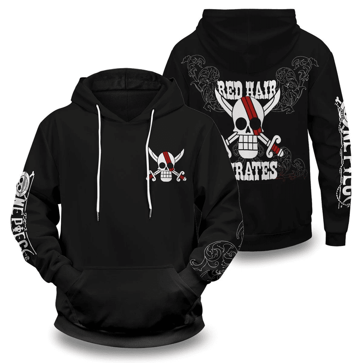 Red Hair Pirates Unisex Pullover Hoodie