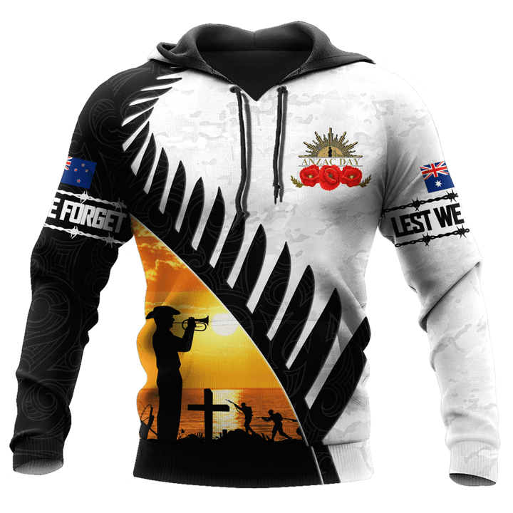  Anzac Day Remember Lest We Forget 3 Hoodie