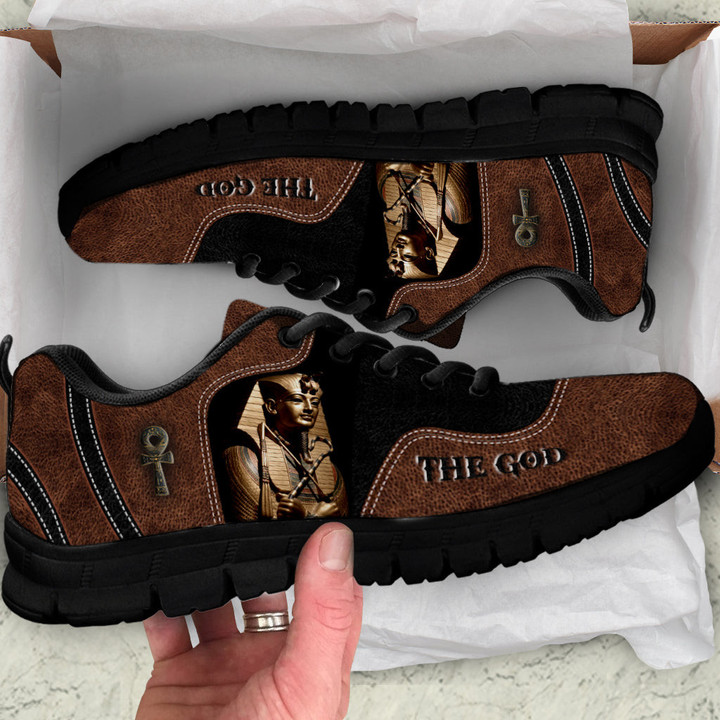 Pharaoh The God Ancient Egypt Low Top Sneaker Shoes  TNA