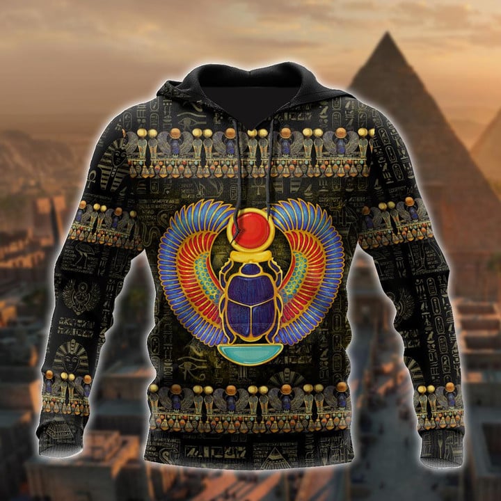  Egyptian Gods Ancient Khepri heart unisex d all over printed shirts