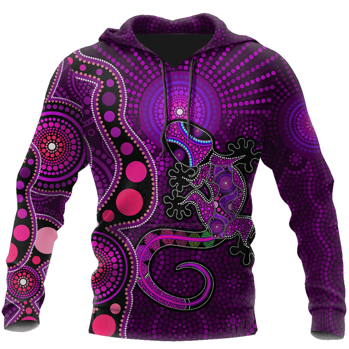  Aboriginal Australia Indigenous Purple The Lizard and The Sun shirts for men and women
