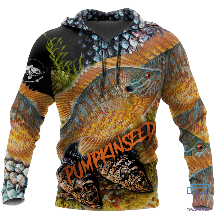 Sunfish Pumpkinseed Fishing on skin 3D all over shirts for men and women TR070101 - Amaze Style™-Apparel